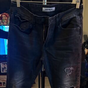 Express Black Distressed Women Jeans